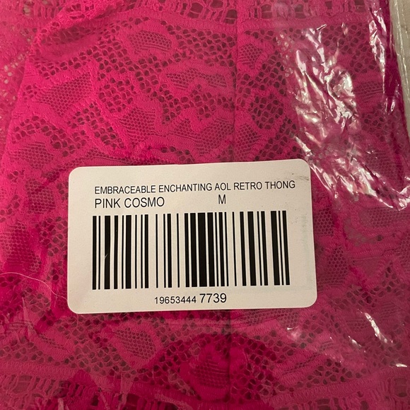 NWT Pink Soma Embraceable high-waist thong panties, new, never worn or tried on. - Picture 3 of 6